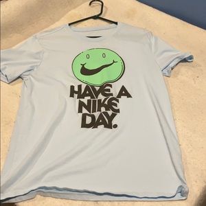 nike nice soft shirt.   brand new warn twice maybe